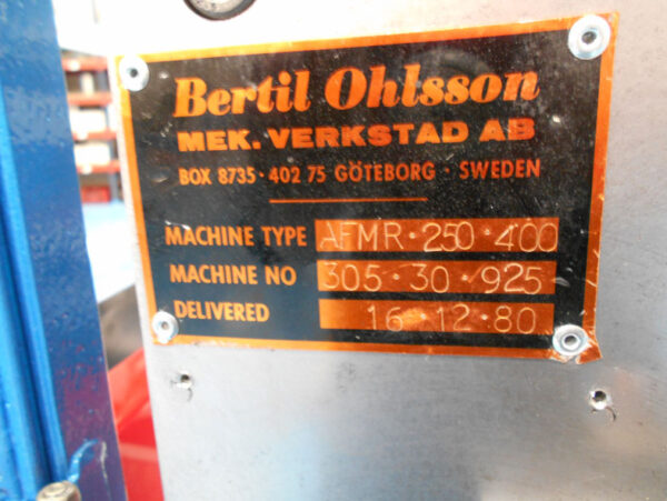 BERTIL OHLSSONS AFMR 250-400